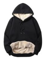 Womens Fleece Lined Zip Up Hoodie Jacket for Winter | Cozy Warm Hooded Sweatshirt or Cold Weather Casual Wear with Soft Inner Lining