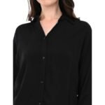 Women black formal shirt | office wear - Image 5