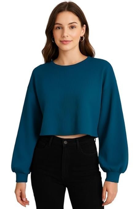 41Hq8iwxV7L._SY679_-1.jpg High Rise Elastic Cotton Blend Solid Flared Pencil Fit Knee-Length Women Skirt - Image 1