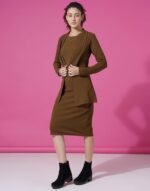 Western Dress | Lycra Dress with Blazer for Women | Two Piece Dress for Women - Image 5