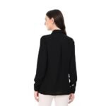 Women black formal shirt | office wear - Image 6