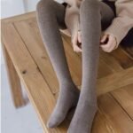 Wool Warm Thigh High Socks | Knitted Thick Thermal Woolen Socks for Women Winter Wear Knee Length | Knee High Leg Warmers Long Socks Boot Cuffs Knee Cap | Stocking Girls - Image 4