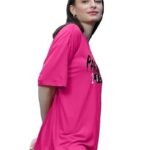 Cottonblend Half Sleeve Oversized Regular Fit T-Shirts