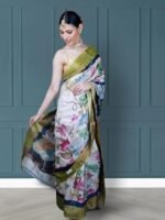 Pure Silk Banarasi Saree With Unstitched Blouse Material - Suitable For All Indian Occasions,Wedding and Festivals - Image 5