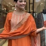 Embroidery Silk Straight Kurta and Pant Set with Dupatta