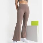 for Women | High Waisted Flared Pants | Athletic Flare Pants with Zero Transparency | Moisture Wicking Spandex Fabric | 4 Way Stretch | Flare Pants for Yoga, Workout - Image 3