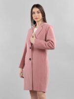Women Wool solid coat - Image 5