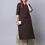 Women's Cotton Straight Fit Straight Kurta