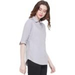 Polyester Long Line Regular Fit Shirt - Image 3