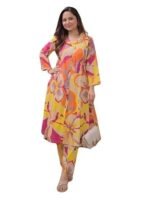 Rayon Printed Co-ord Set For Women Kurta Set New Trending Design Straight Kurta with Pant Cord Dress for Girls Ladies Stylish Latest Casual Wear - Image 2