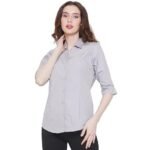 Polyester Long Line Regular Fit Shirt