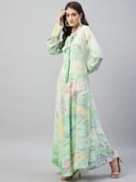Women's Rayon Marbled Dress