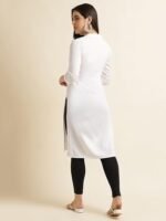 Women pure cotton white color |  short kurta - Image 4