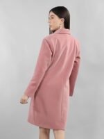 Women Wool solid coat - Image 4