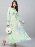 Women's Rayon Marbled Dress - Image 3
