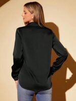 Shringaar Women's Readymade Polyester Taffeta Floor Length Shirt - Image 3