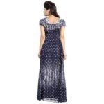 Cotton Nighty for Women | black and blue  Printed Night Gown for Women with Pocket | Maxi Nighty, Comfortable Sleepwear for Daily Use ( pack of 2) - Image 4