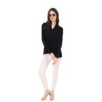 Women black formal shirt | office wear - Image 7