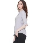 Polyester Long Line Regular Fit Shirt - Image 6