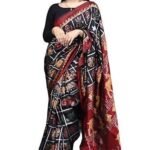 Black Nabakothi Odisha Handloom Sambalpuri Silk Saree