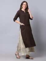 Women's Cotton Straight Fit Straight Kurta - Image 2