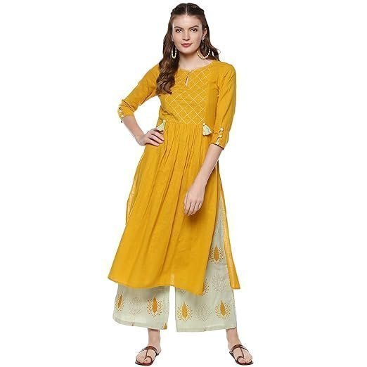 6148dDsWX-L._SX522_-1-1.jpg LUXE Women kurta and Pajama Set - Image 1
