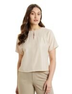 Premium Women's Desk-to-Dinner' Crop Top (Relaxed Fit