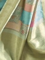 Banarasi Silk Saree Pure Silk Kanjivaram Saree with Unstitched Blouse Piece - Image 5