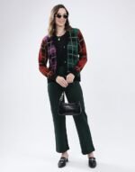 Women's Regular Fit Cardigan | Self Design Pattern | Button Closure with Full Sleeve V Neck Winter Cardigan for Womens - Image 4