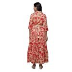 Cotton Tiered Printed Dress - Image 3
