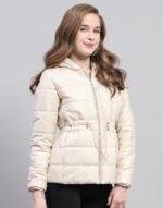 Womens Solid Pink Hooded Neck Full Sleeve Jacket - Image 5