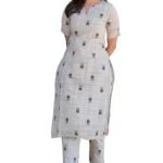 Rayon Viscose Straight Printed Kurta with Pant