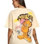 Cotton Oversized Baggy Fit Drop Shoulder Latest Aesthetic & Cool Graphic Printed Half Sleeve Tshirt for Women |Casual Loose Korean T-Shirt