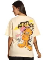 Cotton Oversized Baggy Fit Drop Shoulder Latest Aesthetic & Cool Graphic Printed Half Sleeve Tshirt for Women |Casual Loose Korean T-Shirt