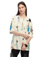 Trendy Printed Oversized T-Shirt for Women
