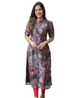 Women printed kurta set - Image 3