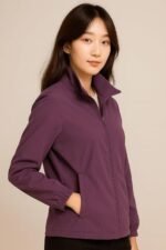 Women's Windcheater Jacket - Lightweight Polyester Zipper Closure With Side Pockets | Full Sleeve Jacket For Womens| Stylish & Water-Resistant - Image 2