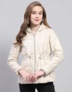 Womens Solid Pink Hooded Neck Full Sleeve Jacket - Image 7