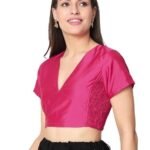 Women's Silk Blend Stretchable Blouse for Festive Wedding Party