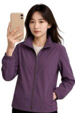 Women's Windcheater Jacket - Lightweight Polyester Zipper Closure With Side Pockets | Full Sleeve Jacket For Womens| Stylish & Water-Resistant