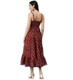 Women's Rayon Printed Knee Length Midi Dress - Image 2