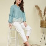 Premium Cotton Shirt for Women with Pocket, Free Size