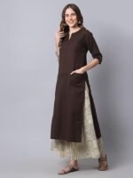 Women's Cotton Straight Fit Straight Kurta - Image 5