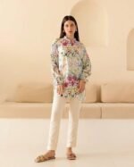 Top for Women Regular Fit Printed Shirt | Tops for Stylish Latest | Office Wear Tops for Women | Cotton Blend Tops - Image 4
