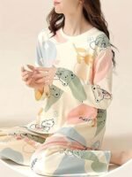 Women's Cotton Pajama Set with Top & Pants