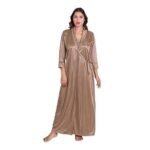 Nightgown  Women Nighty with Lace and Robe