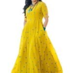 Rayon Regular Fit Anarkali Kurti