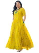 Rayon Regular Fit Anarkali Kurti