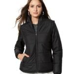 Women's Regular Quilted Jacket With Detachable Sleeves (Available in Plus Sizes)