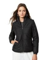 Women's Regular Quilted Jacket With Detachable Sleeves (Available in Plus Sizes)